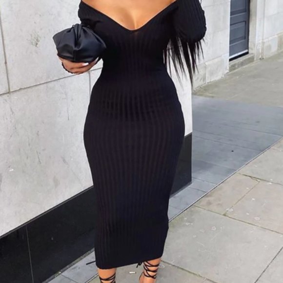 Dresses & Skirts - Kallan Knit Dress - Black